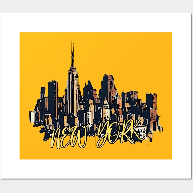 New york city skyline Wall Art by TomFrontierArt